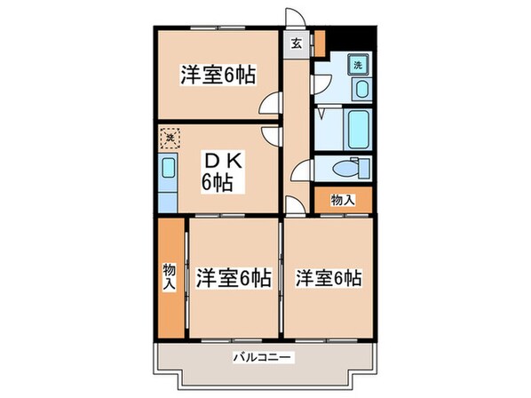 レイクタウンの物件間取画像